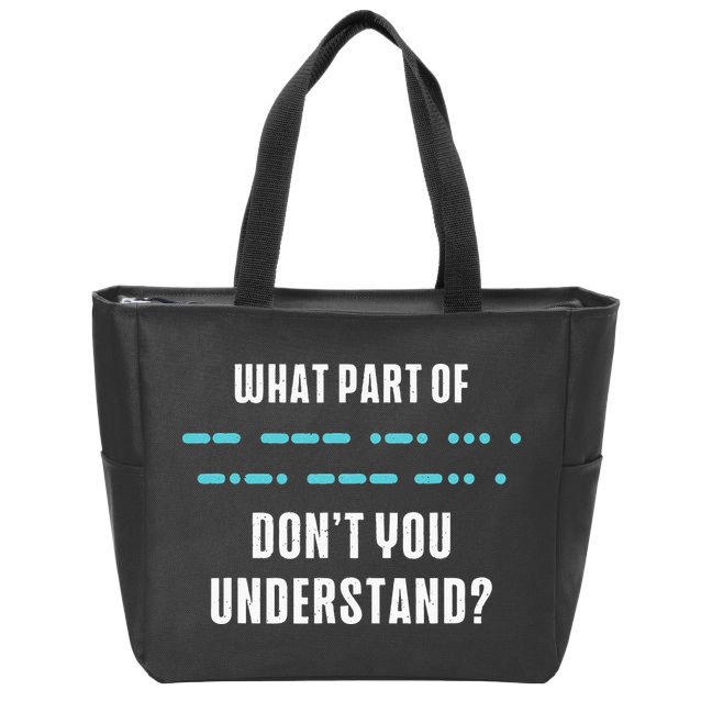 Ham Radio Gear Design Ham Operator Amateur Radio Zip Tote Bag