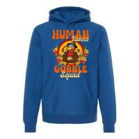 Hu Resource Gobble Squad Turkey Hr Ager Thanksgiving Gift Premium Hoodie