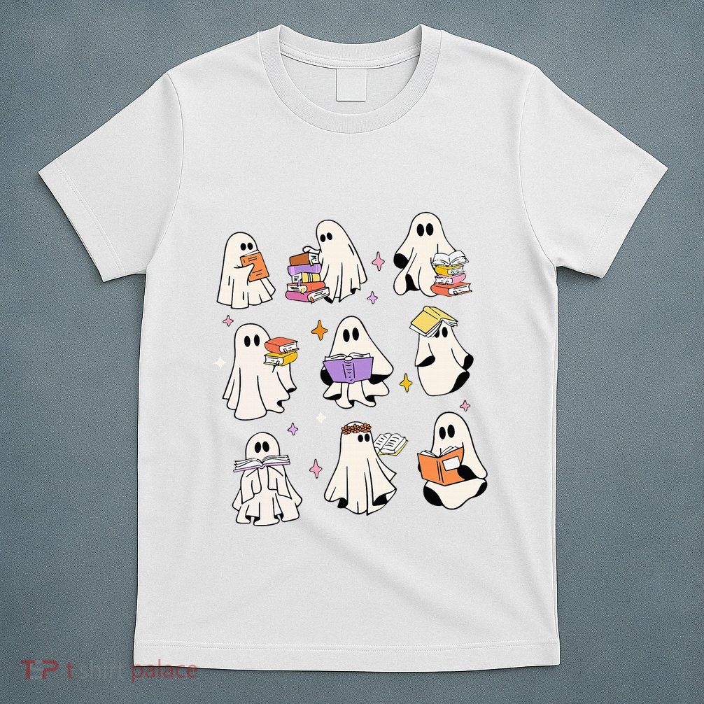 Halloween Reading Ghost Autumn Fall Spooky T-Shirt
