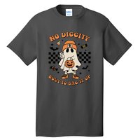 Halloween Retro Groovy Ghost No Diggity Bout To Bag It Up Gift Tall T-Shirt