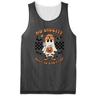 Halloween Retro Groovy Ghost No Diggity Bout To Bag It Up Gift Mesh Reversible Basketball Jersey Tank