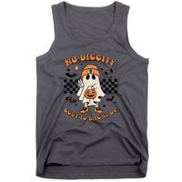 Halloween Retro Groovy Ghost No Diggity Bout To Bag It Up Gift Tank Top