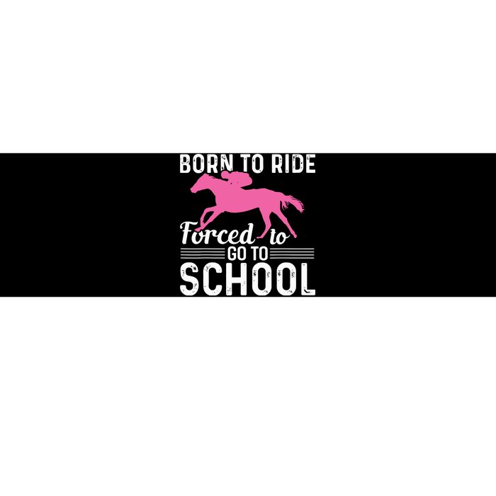 Horseback Riding Girl Funny Horse Bumper Sticker