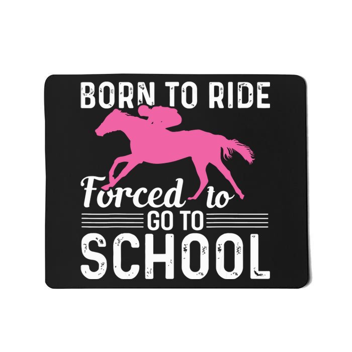 Horseback Riding Girl Funny Horse Mousepad