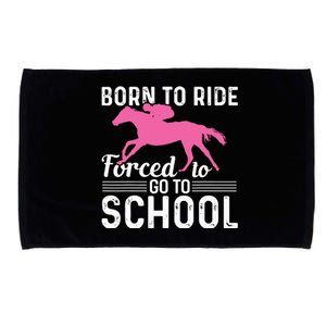 Horseback Riding Girl Funny Horse Microfiber Hand Towel