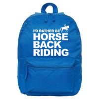 Horseback Riding Gift Cute Gift And Horse Riders 16 in Basic Backpack