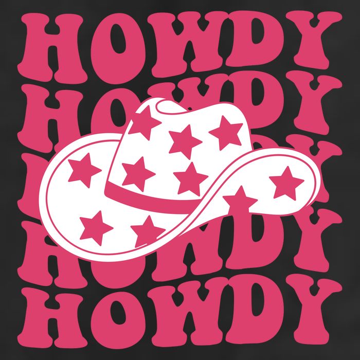 Howdy Retro Groovy 7 Panel Mesh Trucker Snapback Hat