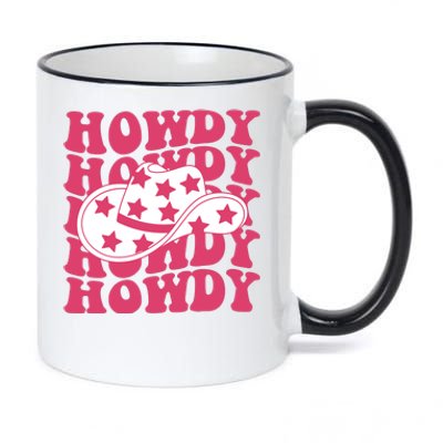 Howdy Retro Groovy 11oz Black Color Changing Mug