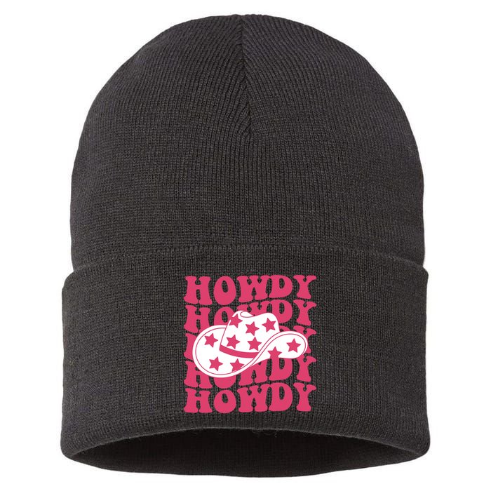 Howdy Retro Groovy Sustainable Knit Beanie