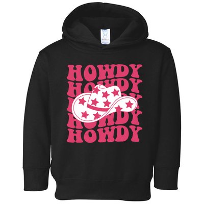 Howdy Retro Groovy Toddler Hoodie