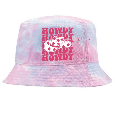 Howdy Retro Groovy Tie-Dyed Bucket Hat