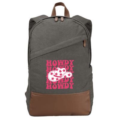 Howdy Retro Groovy Cotton Canvas Backpack