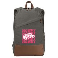 Howdy Retro Groovy Cotton Canvas Backpack