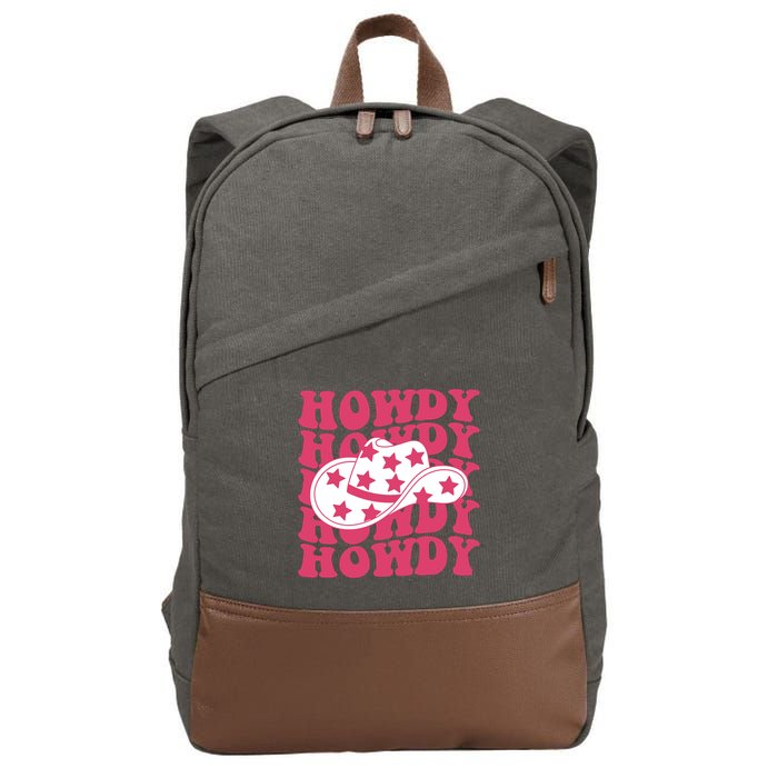 Howdy Retro Groovy Cotton Canvas Backpack