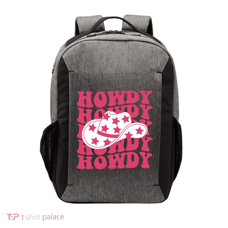 Howdy Retro Groovy Vector Backpack