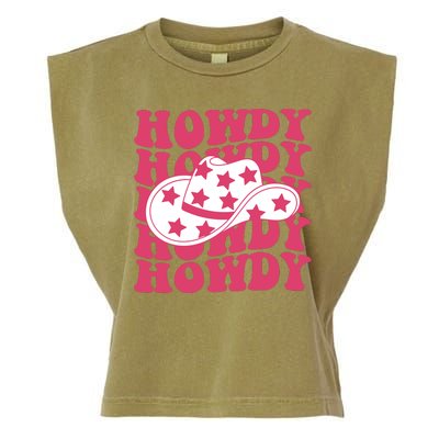 Howdy Retro Groovy Garment-Dyed Women's Muscle Tee