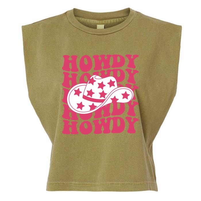 Howdy Retro Groovy Garment-Dyed Women's Muscle Tee