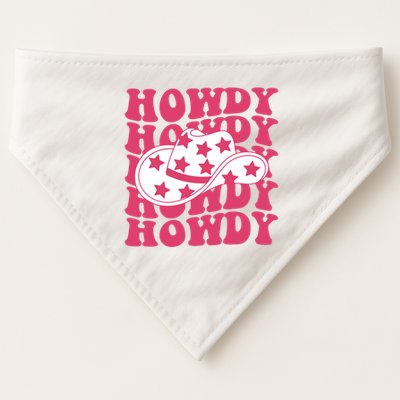 Howdy Retro Groovy USA-Made Doggie Bandana