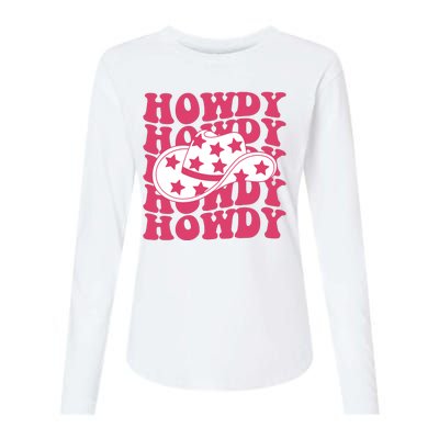 Howdy Retro Groovy Womens Cotton Relaxed Long Sleeve T-Shirt