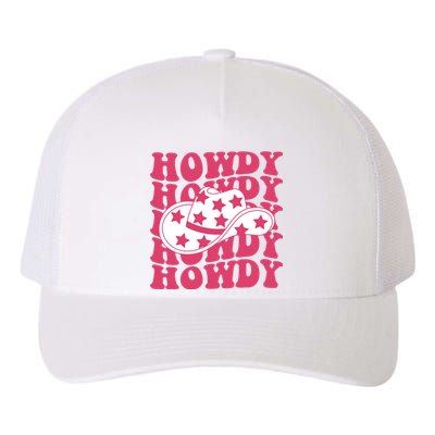 Howdy Retro Groovy Yupoong Adult 5-Panel Trucker Hat