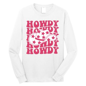 Howdy Retro Groovy Long Sleeve Shirt