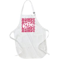 Howdy Retro Groovy Full-Length Apron With Pockets