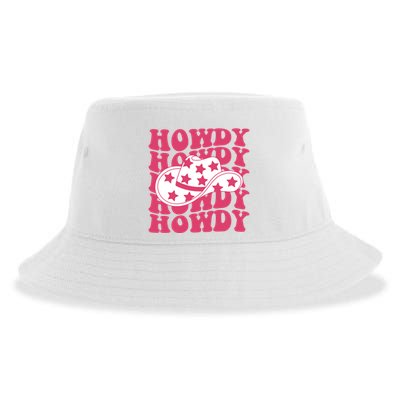 Howdy Retro Groovy Sustainable Bucket Hat