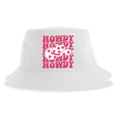 Howdy Retro Groovy Sustainable Bucket Hat