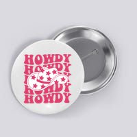 Howdy Retro Groovy Button