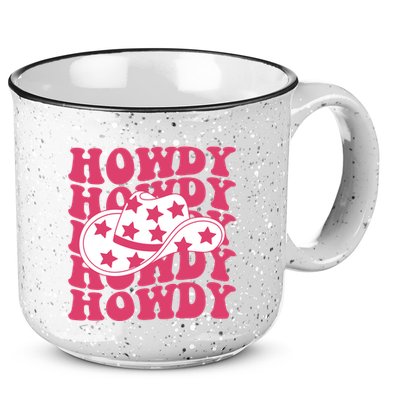 Howdy Retro Groovy 15oz Campfire Ceramic Mug