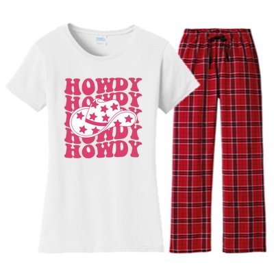 Howdy Retro Groovy Women's Flannel Pajama Set