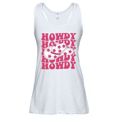 Howdy Retro Groovy Ladies Essential Flowy Tank