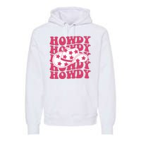 Howdy Retro Groovy Premium Hoodie