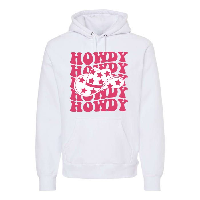 Howdy Retro Groovy Premium Hoodie