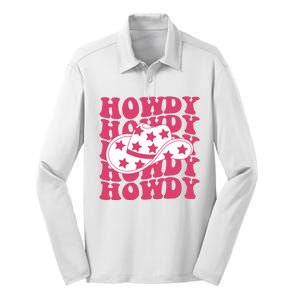 Howdy Retro Groovy Silk Touch Performance Long Sleeve Polo