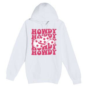 Howdy Retro Groovy Premium Pullover Hoodie