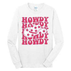 Howdy Retro Groovy Tall Long Sleeve T-Shirt