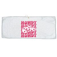 Howdy Retro Groovy Large Microfiber Waffle Golf Towel