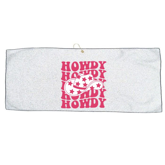 Howdy Retro Groovy Large Microfiber Waffle Golf Towel