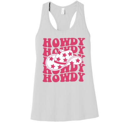 Howdy Retro Groovy Women's Racerback Tank