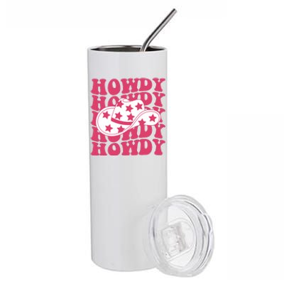 Howdy Retro Groovy Stainless Steel Tumbler