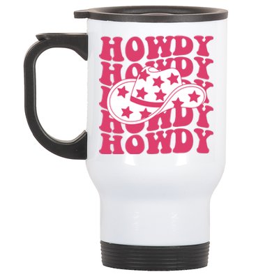 Howdy Retro Groovy Stainless Steel Travel Mug