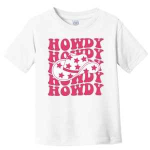 Howdy Retro Groovy Toddler T-Shirt