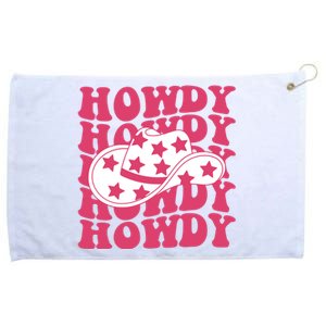 Howdy Retro Groovy Grommeted Golf Towel