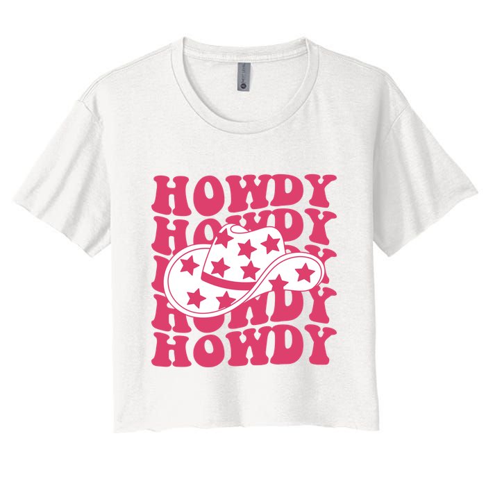 Howdy Retro Groovy Crop Top