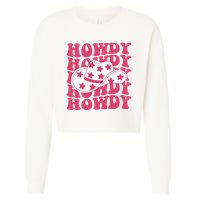 Howdy Retro Groovy Cropped Pullover Crew