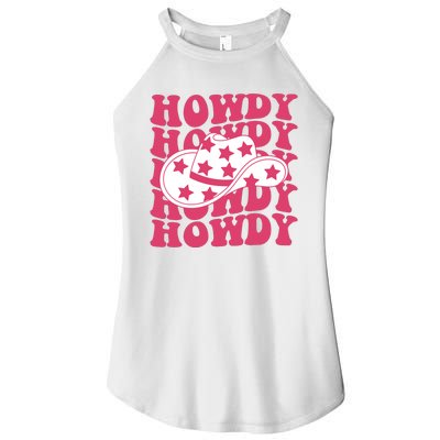 Howdy Retro Groovy Women’s Perfect Tri Rocker Tank