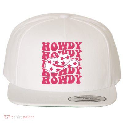 Howdy Retro Groovy Wool Snapback Cap