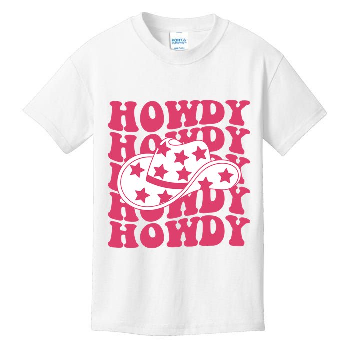 Howdy Retro Groovy Kids T-Shirt