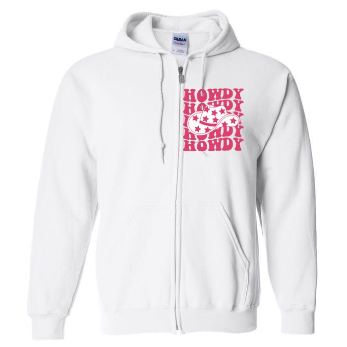 Howdy Retro Groovy Full Zip Hoodie